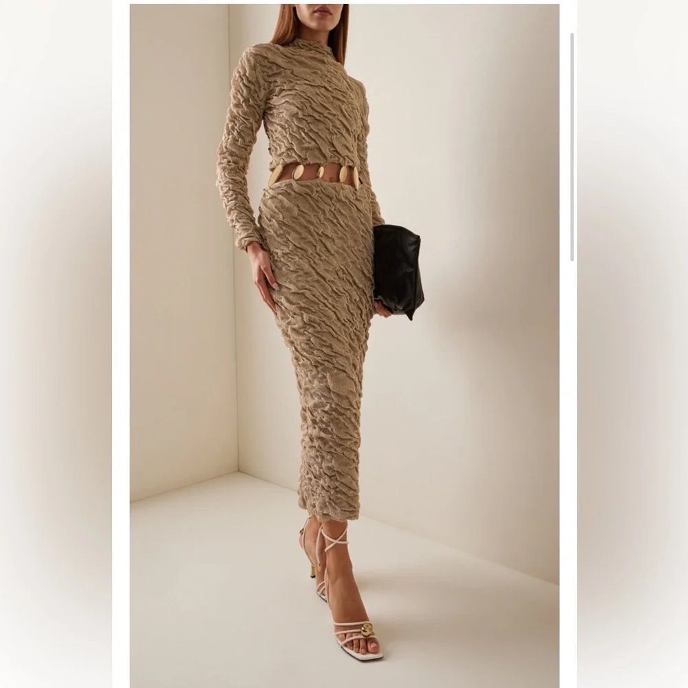 Simkhai Karissa metallic gown - NWT- size small - Picture 3 of 16